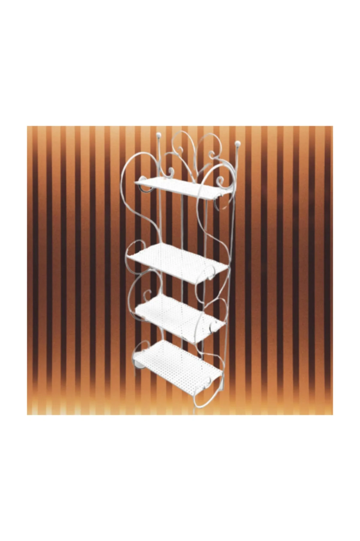 Çiçeklik-kitaplık Zlf Dekoratif Model Metal Transmisyon Çelik 4raf Beyaz Statik Boya El Yapım Çiçeklik-kitaplık Zlf Dekoratif Model Metal Transmisyon Çelik 4raf Beyaz Statik Boya El Yapım - Görsel 2