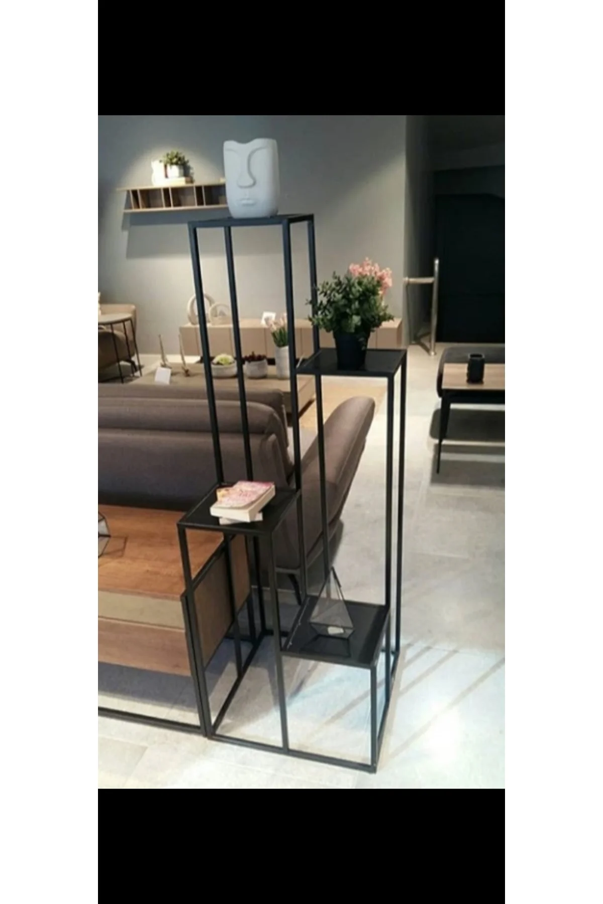 Çiçeklik Zlf 17147 Dekoratif Kule Metal Transmisyon Siyah Statik Boya El Yapım Çiçeklik Zlf 17147 Dekoratif Kule Metal Transmisyon Siyah Statik Boya El Yapım