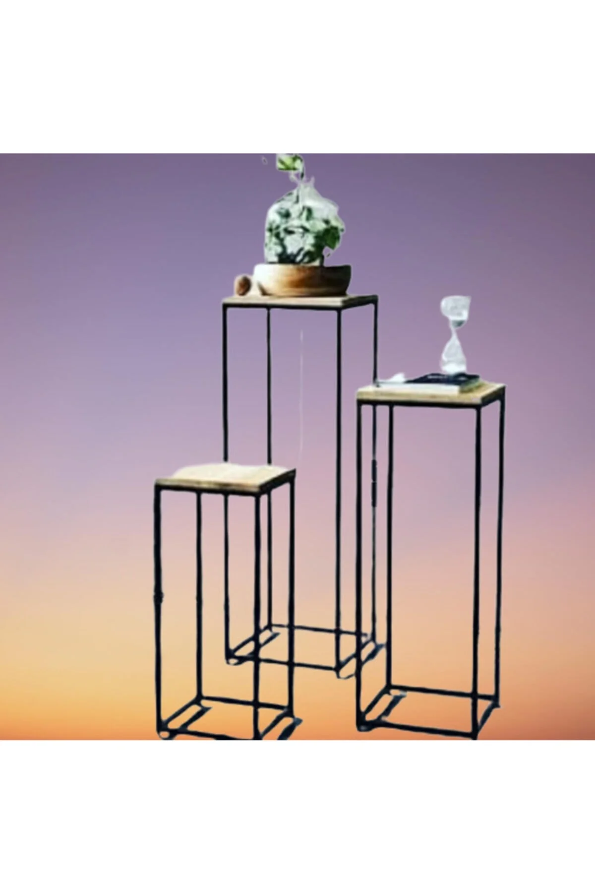 Çiçeklik Zlf Dekoratif Kule Model Metal Transmisyon Çelik Siyah Statik Boya El Yapım Çiçeklik Zlf Dekoratif Kule Model Metal Transmisyon Çelik Siyah Statik Boya El Yapım - Görsel 5