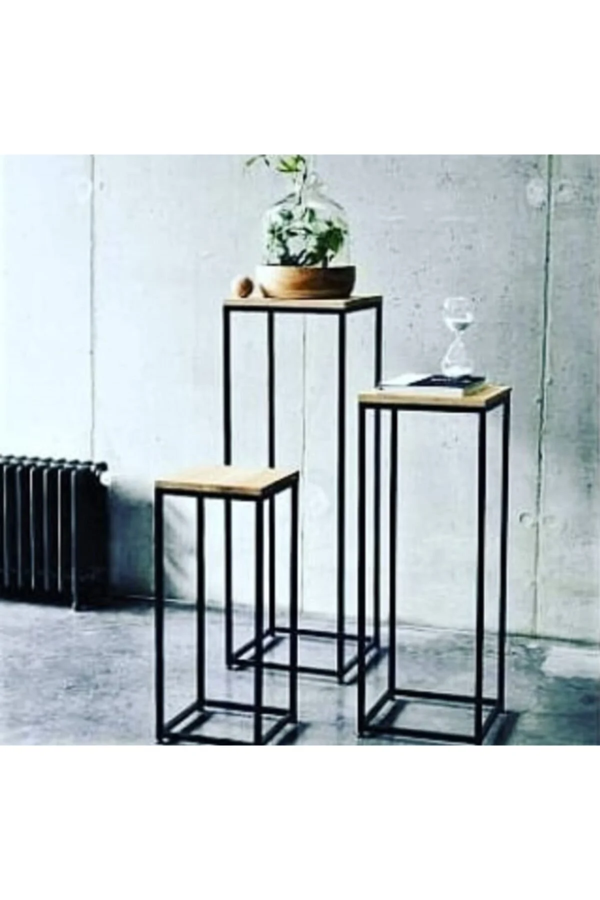 Çiçeklik Zlf Dekoratif Kule Model Metal Transmisyon Çelik Siyah Statik Boya El Yapım Çiçeklik Zlf Dekoratif Kule Model Metal Transmisyon Çelik Siyah Statik Boya El Yapım - Görsel 3