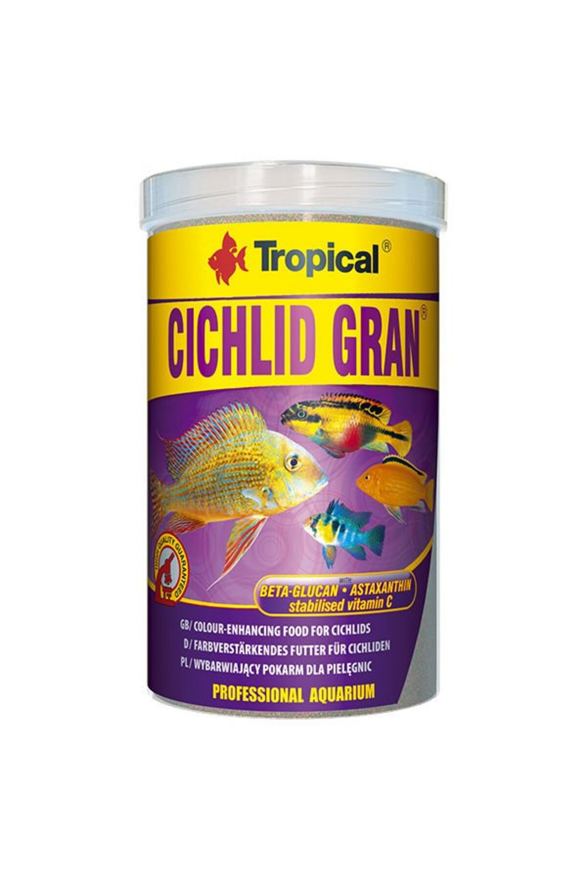 Tropical Cichlid Gran Cichlid Balıkları İçin Renklendirici Granül Balık Ye