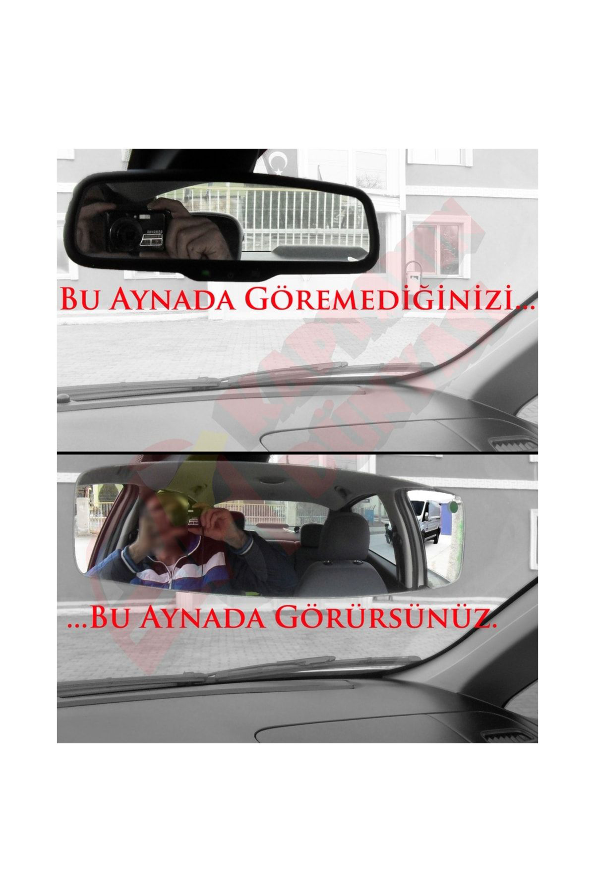 Cici-2 Lastikli Universal Dikiz Aynası 30x8 Cm