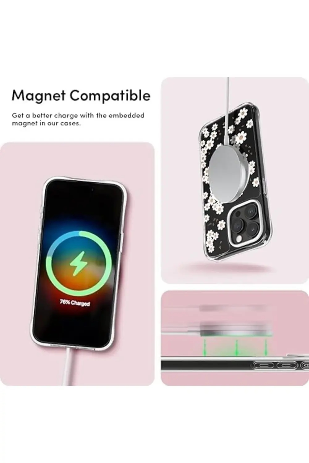 Ciel by 15 Pro Max Kılıf Cecile Mag özellikli Daisy - ACS06624 11