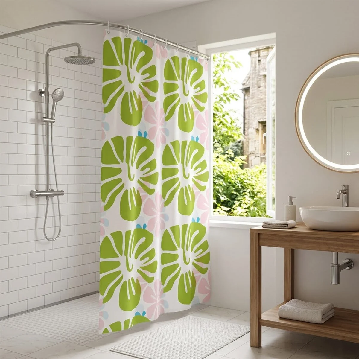 Çif Kanat Pvc Banyo Perdesi 2 Parça X 90X180CM - 12 Halkalı Fiyatı, Yorumları ve Özellikleri