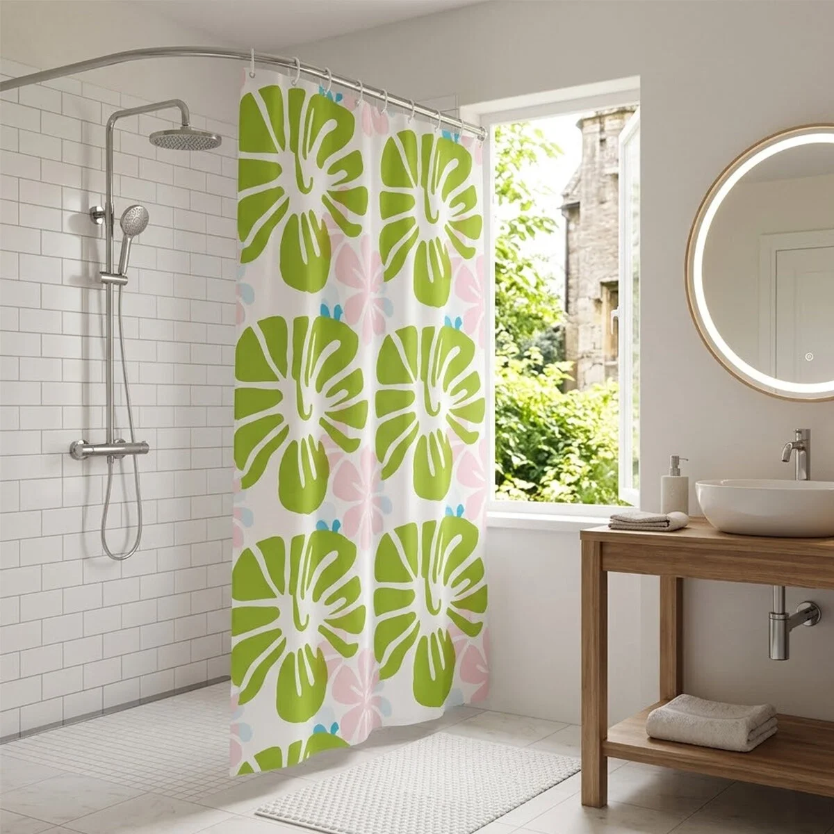 Çif Kanat Pvc Banyo Perdesi 2  Parça  X 90x180cm - 12 Halkalı Bx40 Fiyatı, Yorumları ve Özellikleri