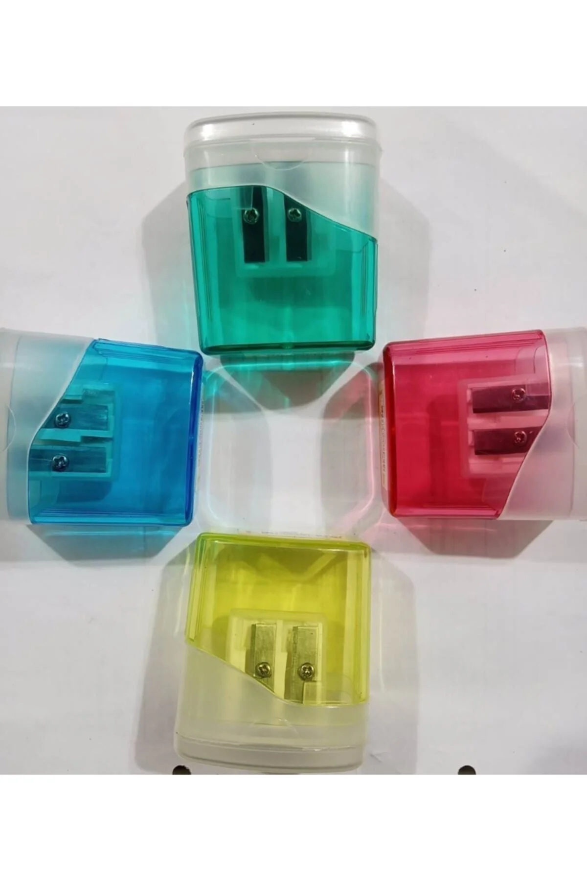 Çift Açacaklı Kapaklı Geniş Hazneli Kalem Traş (1 Adet)