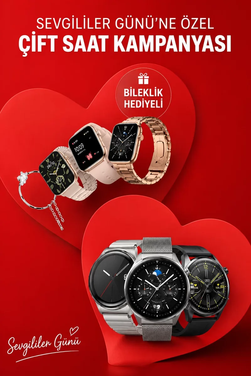 Çift Akıllı Saat - Sevgililer İçin Hediye Önerisi ve Yeni Nesil Smartwatch