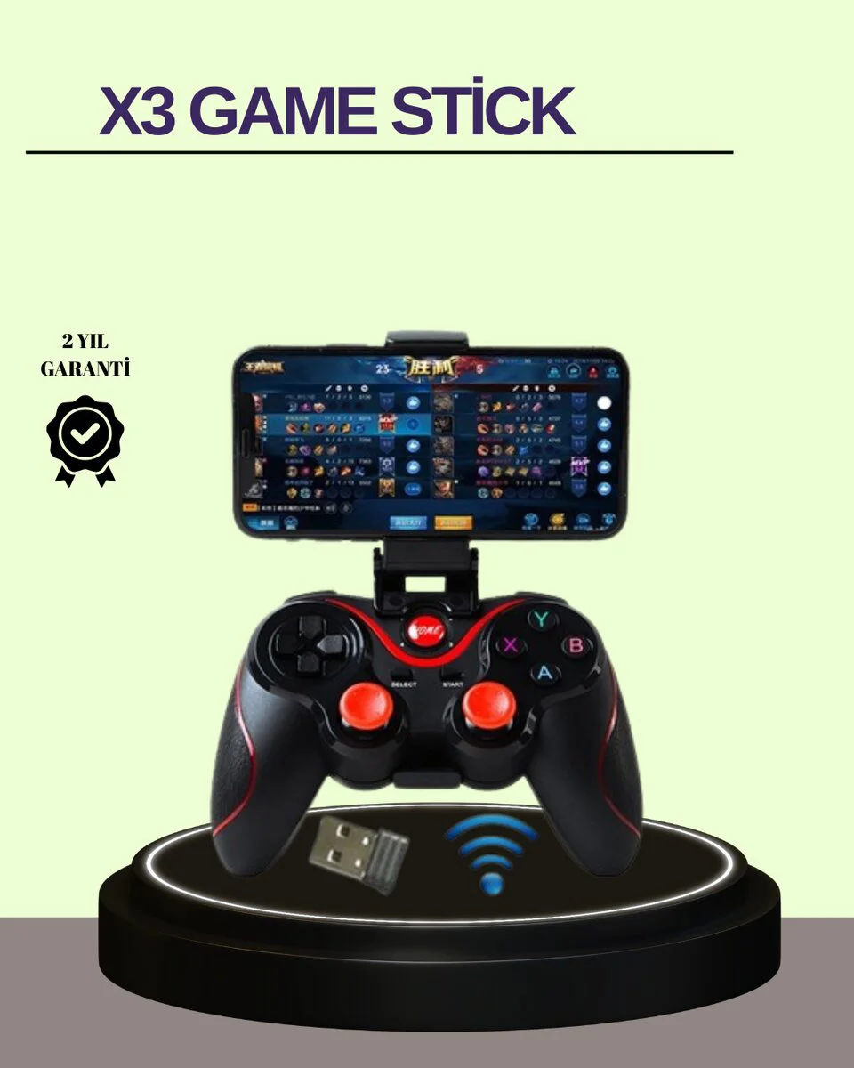 Çift Analog Joystick ve 14 Tuşlu Bluetooth Oyun Kumandası - Android & Retro Oyunlar İçin En İyi Kontrol