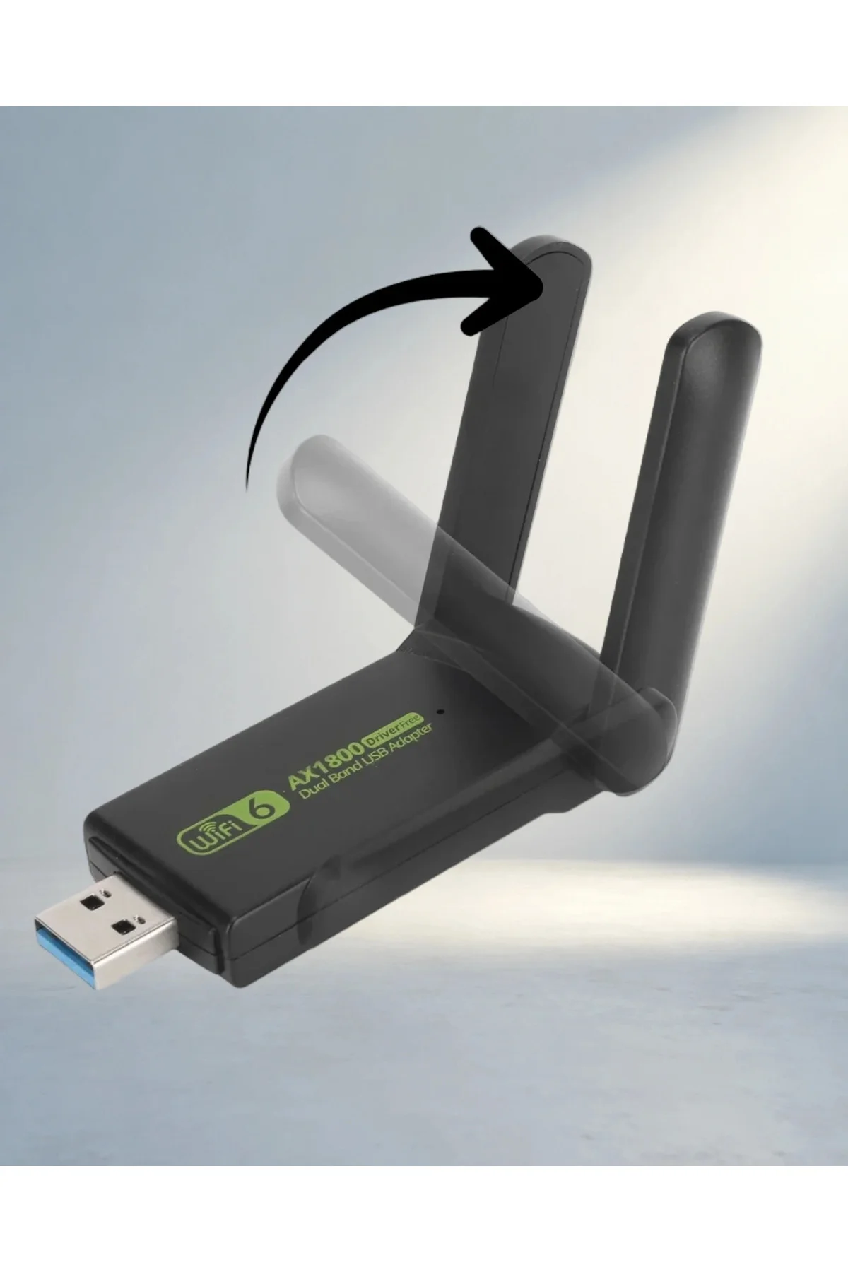 Çift Antenli Wifi Adaptör 1200 Mbps Usb 3.0 Ev Ofis Kullanımı Çift Antenli Wifi Adaptör 1200 Mbps Usb 3.0 Ev Ofis Kullanımı