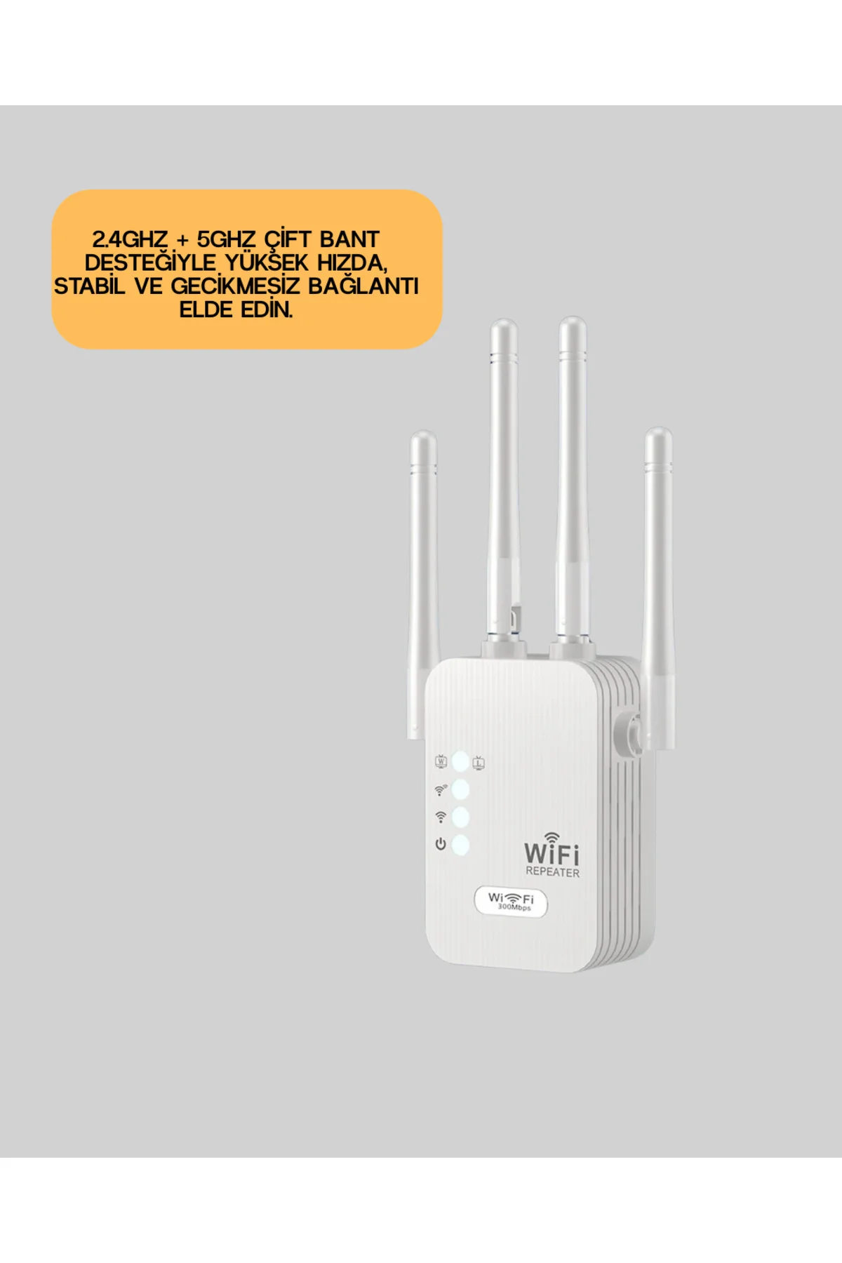 Çift Bantlı Otomatik Kurulum WiFi Repeater Menzil Genişletici