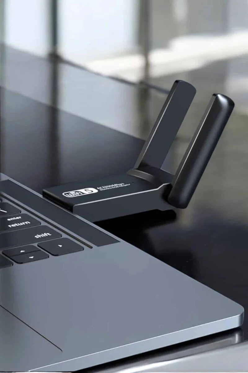 Çift Bantlı USB Wifi Adaptör - 1200Mbps Dual Band WiFi Çözümü