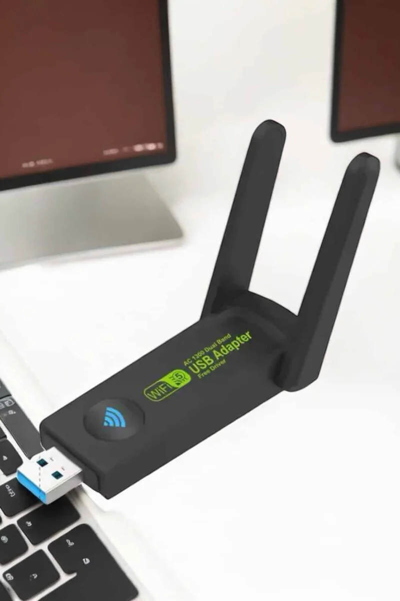 Çift Bantlı USB Wifi Adaptör - 1200Mbps Dual Band WiFi Çözümü
