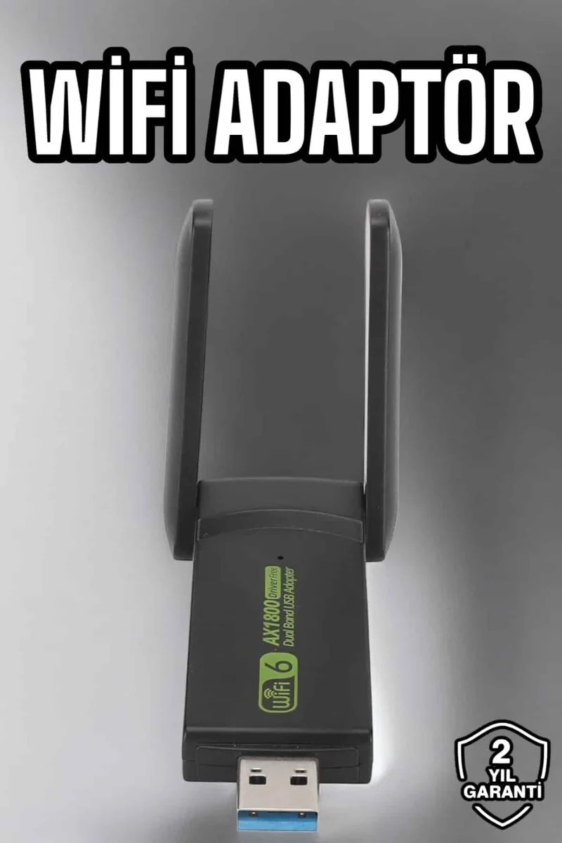 Çift Bantlı USB Wifi Adaptör - 1200Mbps Dual Band WiFi Çözümü