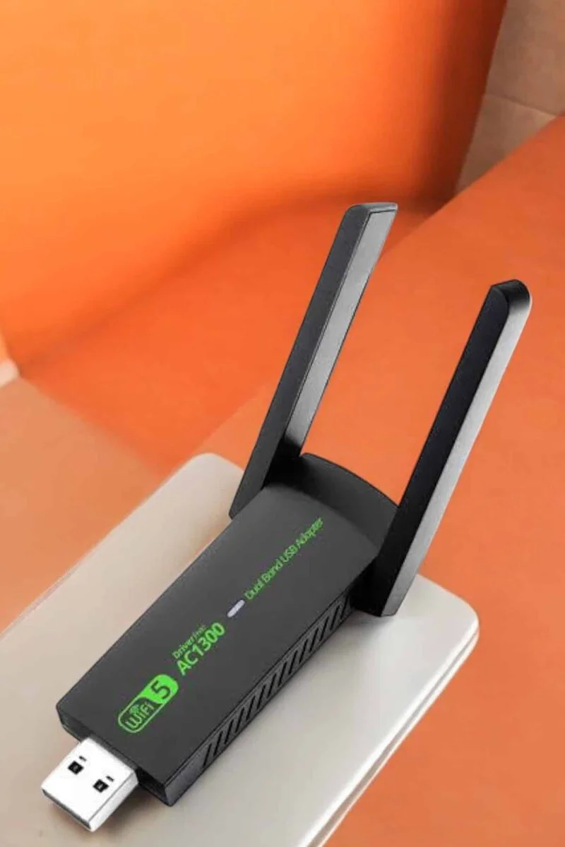 Çift Bantlı USB Wifi Adaptör - 1200Mbps Dual Band WiFi Çözümü