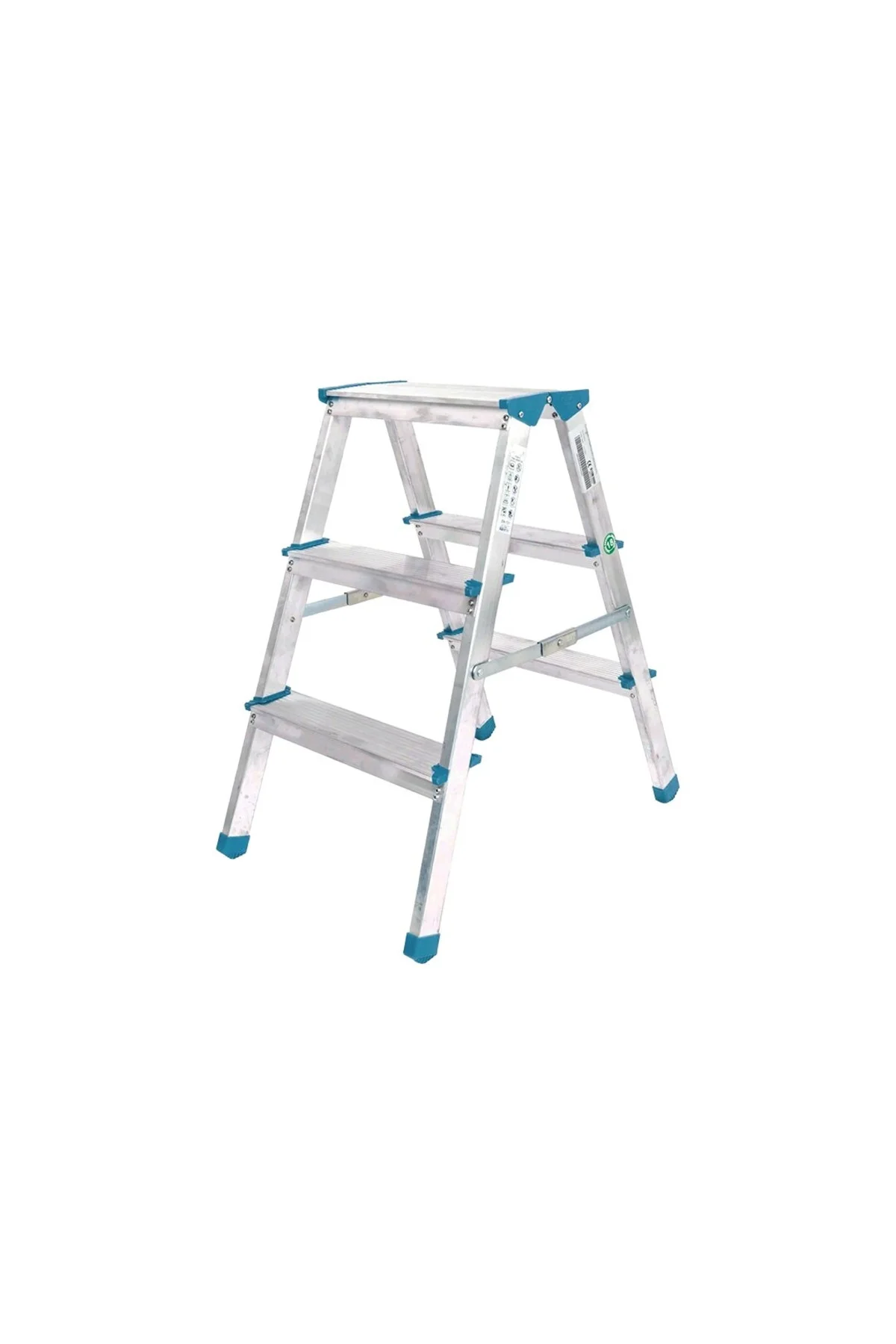 Çift Basamaklı Alüminyum Metal Merdiven Yükseklik 69Cm Baş Genişlik 8Cm Çift Basamaklı Alüminyum Metal Merdiven Yükseklik 69Cm Baş Genişlik 8Cm