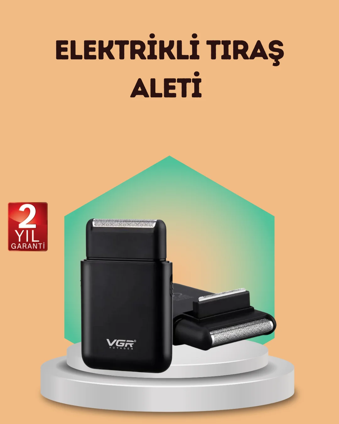 Çift Başlıklı Elektrikli Tıraş Makinesi | Suya Dayanıklı, Hafif ve Ergonomik Çift Başlıklı Elektrikli Tıraş Makinesi | Suya Dayanıklı, Hafif ve Ergonomik