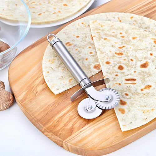 Just Cheap Store Çift Başlikli Pizza Hamur Biçaği