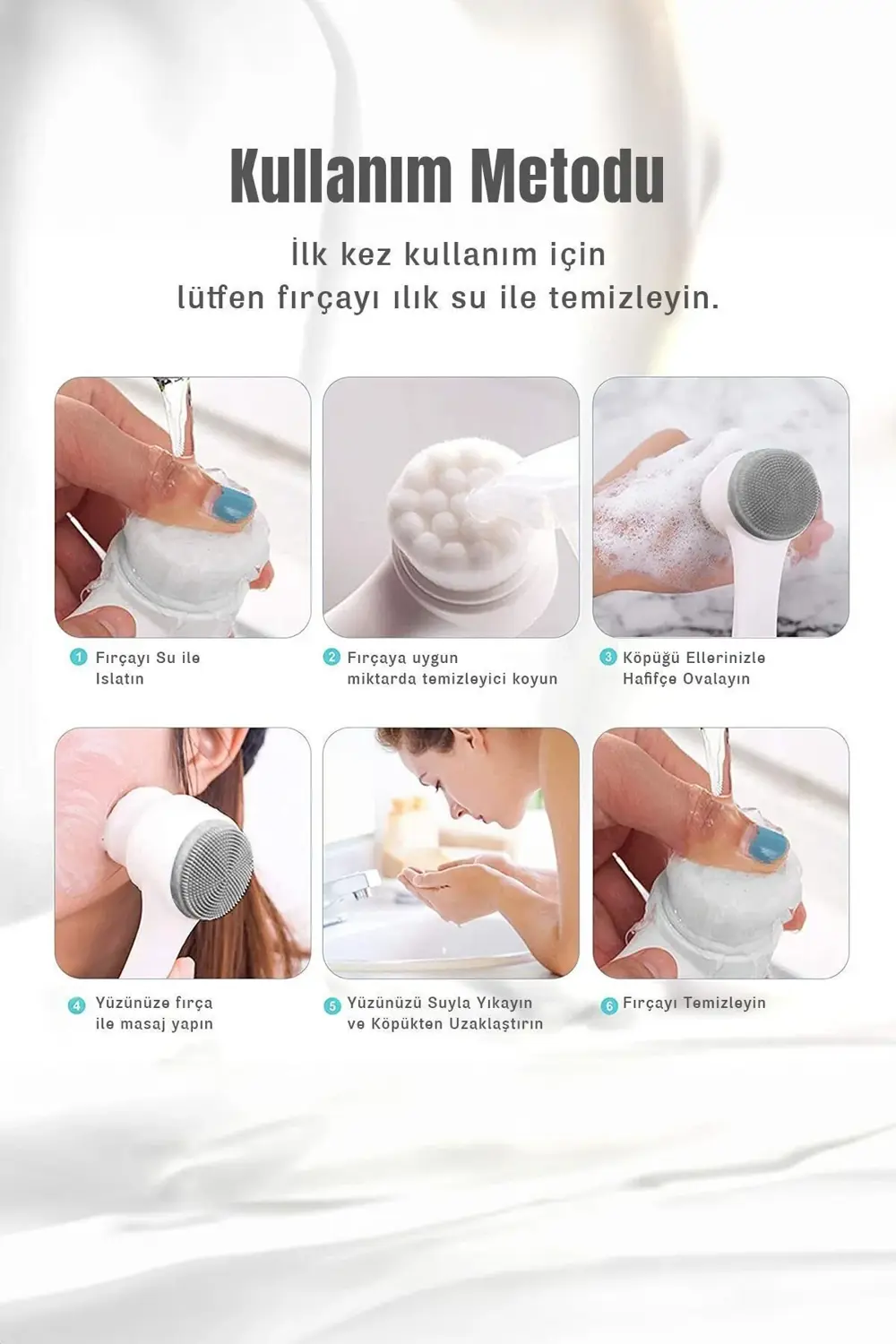 Çift Başlıklı Yüz Temizleme Fırçası Siyah Nokta Gözenek Temizleyi