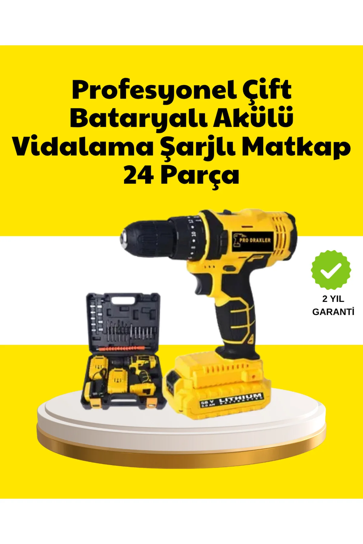 Çift Bataryalı 12V Akülü Matkap | 10 mm Metal, 20 mm Ahşap Delme 