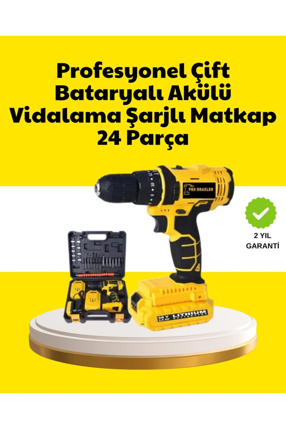 Çift Bataryalı 12V Akülü Matkap | 10 mm Metal, 20 mm Ahşap Delme 