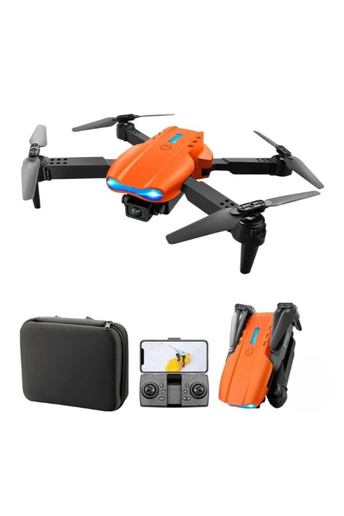 Çift Bataryalı 360 Derece Takla Atabilen Wi-Fi Kameralı Mini Drone, Çok Renkli Seçenek