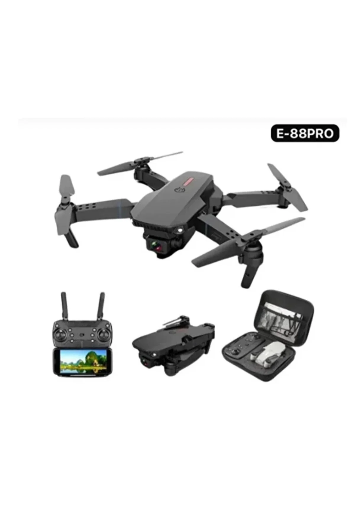 Çift Bataryalı 360 Derece Takla Atabilen Wi-Fi Kameralı Mini Drone, Çok Renkli Seçenek