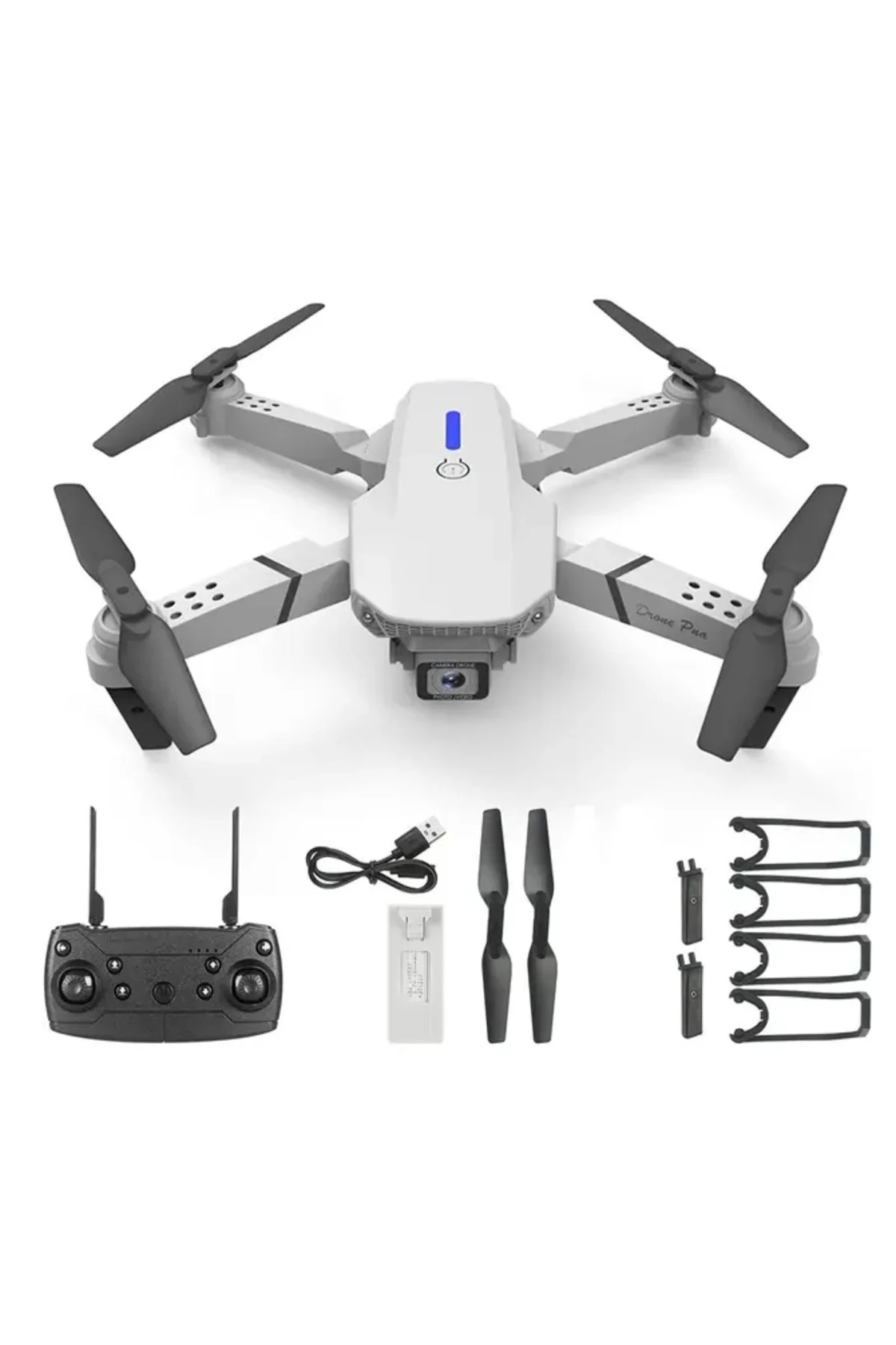 Çift Bataryalı 360 Derece Takla Atabilen Wi-Fi Kameralı Mini Drone, Çok Renkli Seçenek