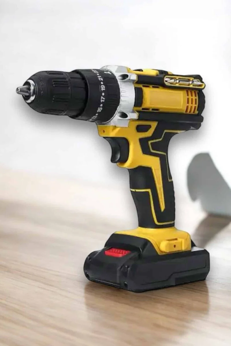 Çift Bataryalı Metal Dişli Darbeli Matkap Seti 24W - 24 Parça Aksesuar