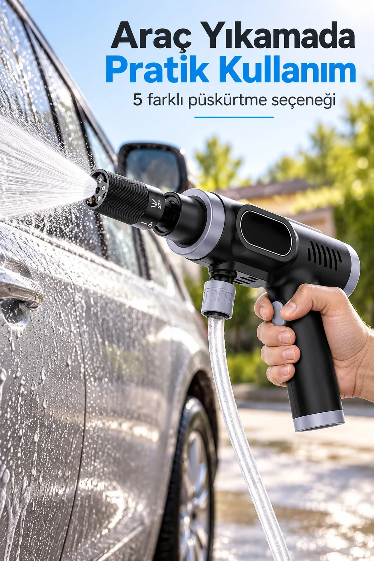 Çift Çalışma Modlu Araç Yıkama Makinesi Şarj Edilebilir Çift Çalışma Modlu Araç Yıkama Makinesi Şarj Edilebilir - Görsel 6