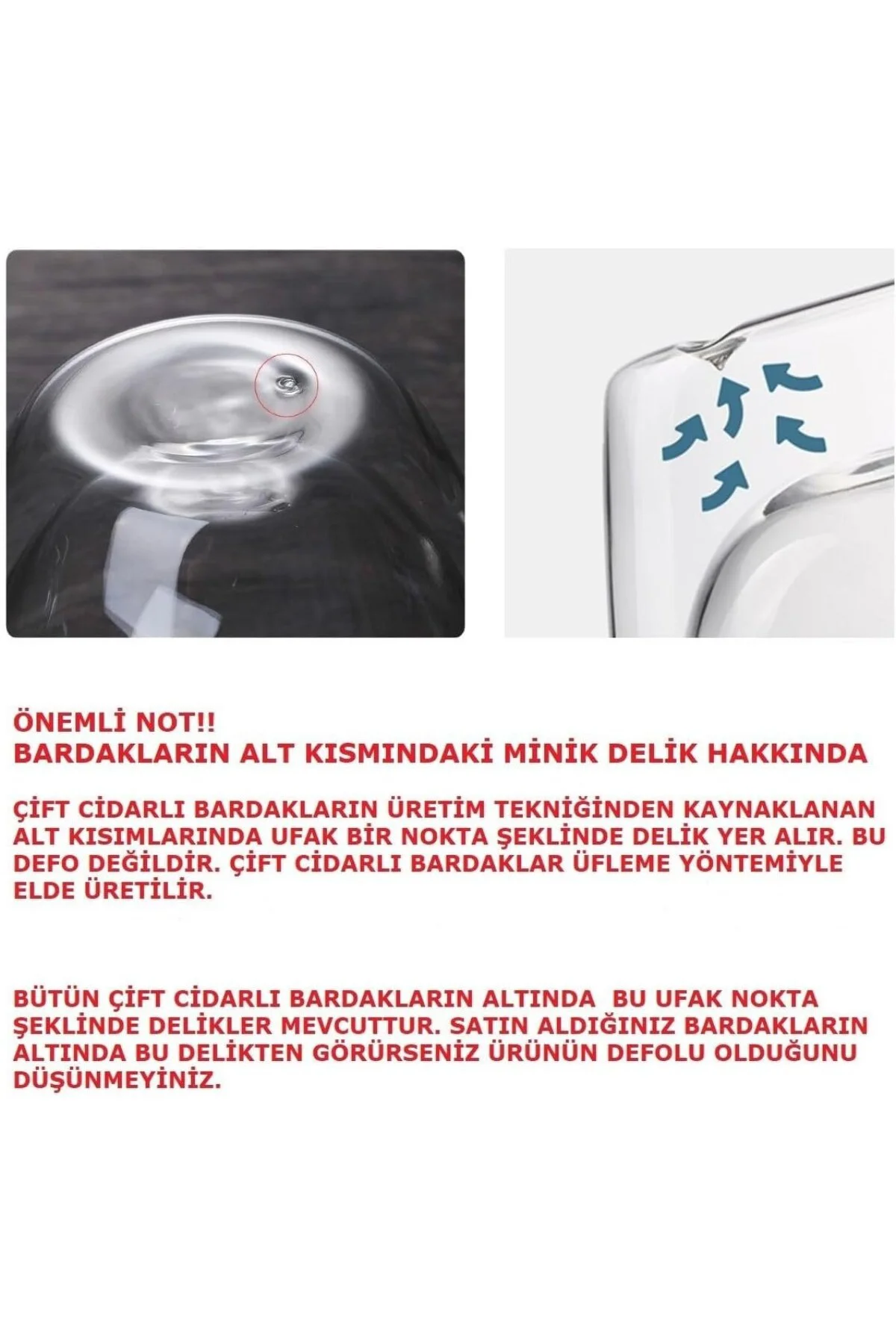 Çift Cidarlı Cam Kupa Ev Ofis Fincanı Çift Katlı Isı Yalıtımlı Kulplu Cam Bardak