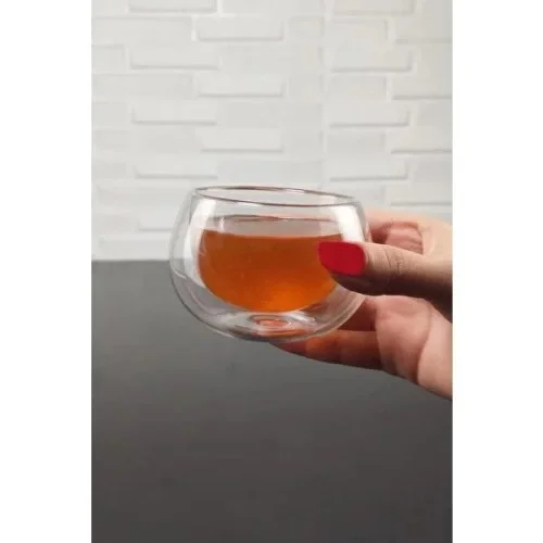 Çift Cidarlı Cam Reçellik 6 Adet Çift Cidarlı Cam Reçellik 6 Adet
