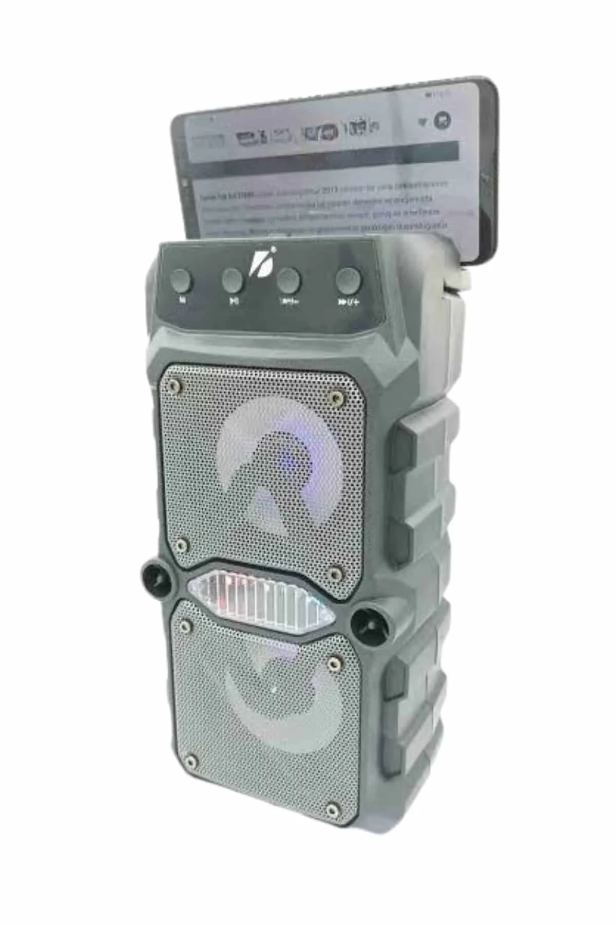Çift Çıkışlı Güçlü Bataryalı Kablosuz Yüksek Ses Kaliteli Bluetooth Hoparlör - Görsel 5