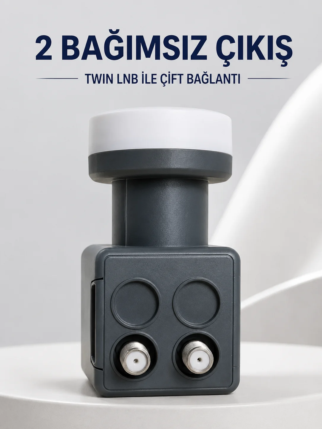 Çift Çıkışlı Twin LNB 4K Ultra HD Uyumlu Ku Band Uydu Anten Başlığı 0.1 dB Fiyatı, Yorumları ve Özellikleri