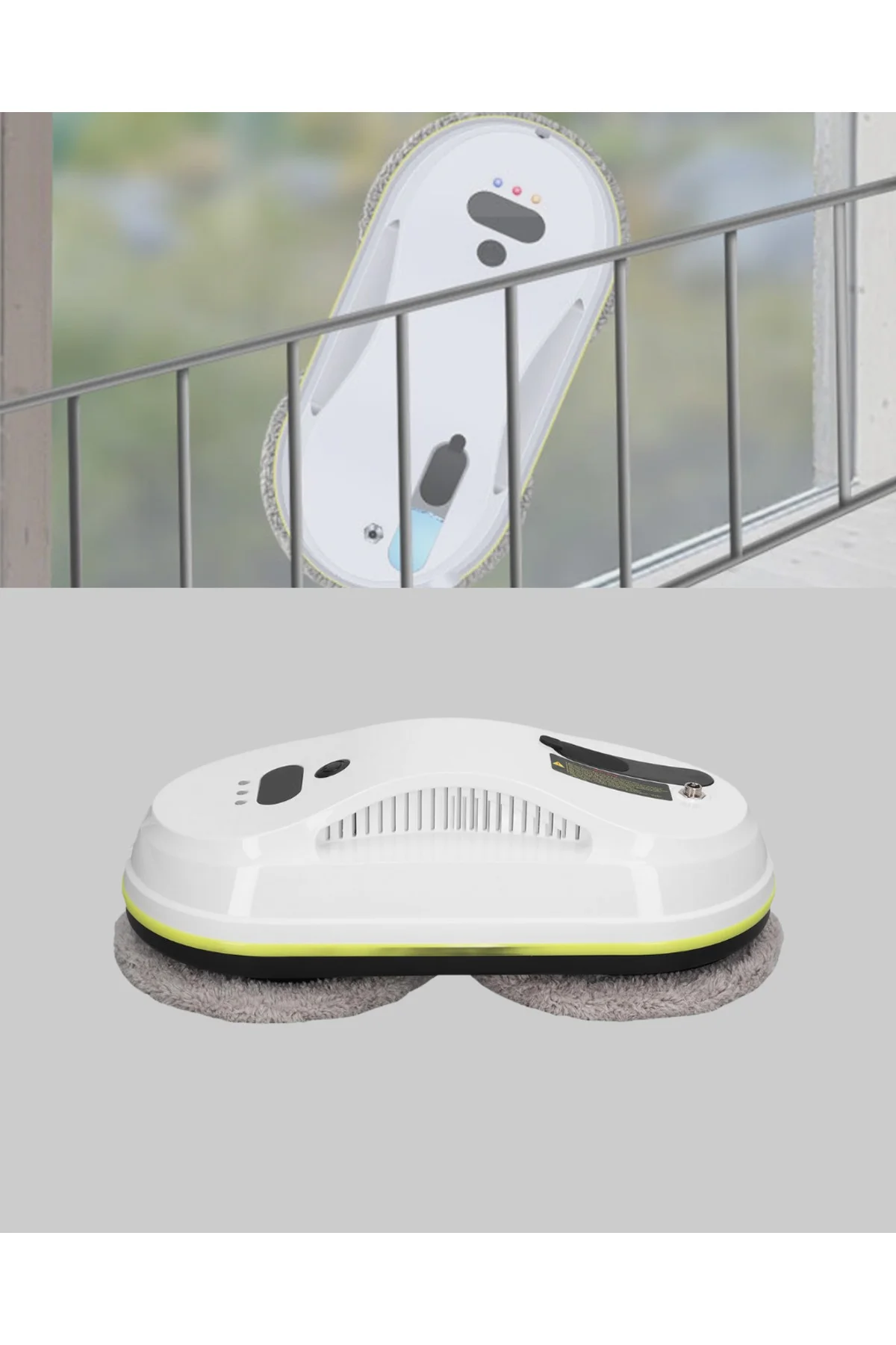 Çift Diskli Güvenli Otomatik Cam Silme Robotu Çift Diskli Güvenli Otomatik Cam Silme Robotu - Görsel 5