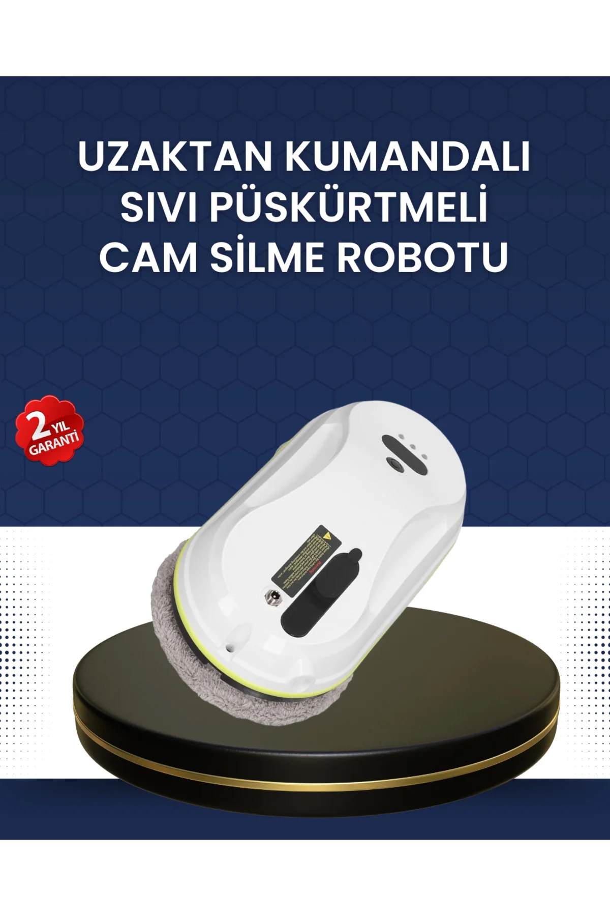 Çift Diskli Güvenli Otomatik Cam Silme Robotu Çift Diskli Güvenli Otomatik Cam Silme Robotu