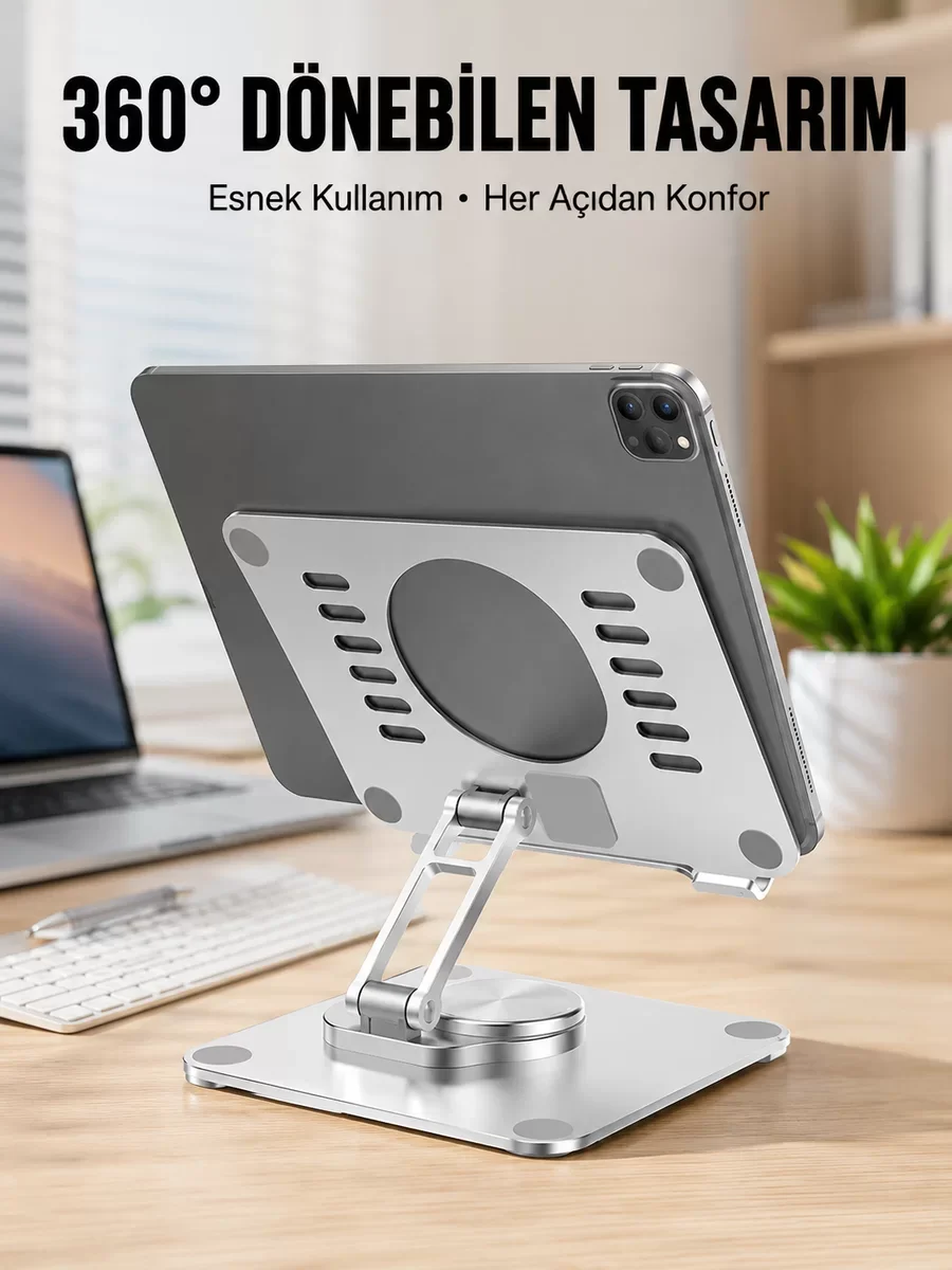 Çift Eksenli Ayarlanabilir Tablet Destek Standı Yeni Nesil