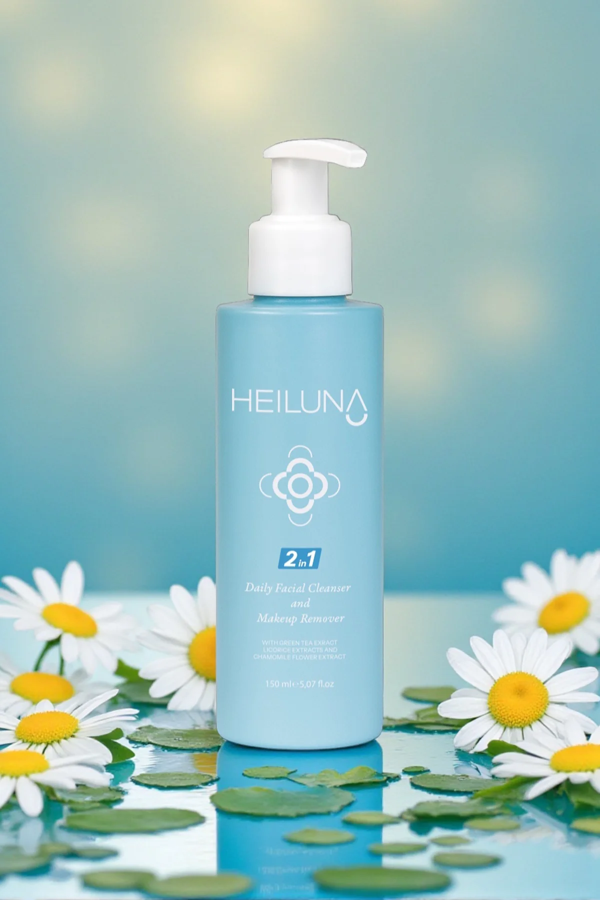 Çift Etkili Yüz & Makyaj Temizleyici 150 ml – Yeşil Çay, Meyan Kö