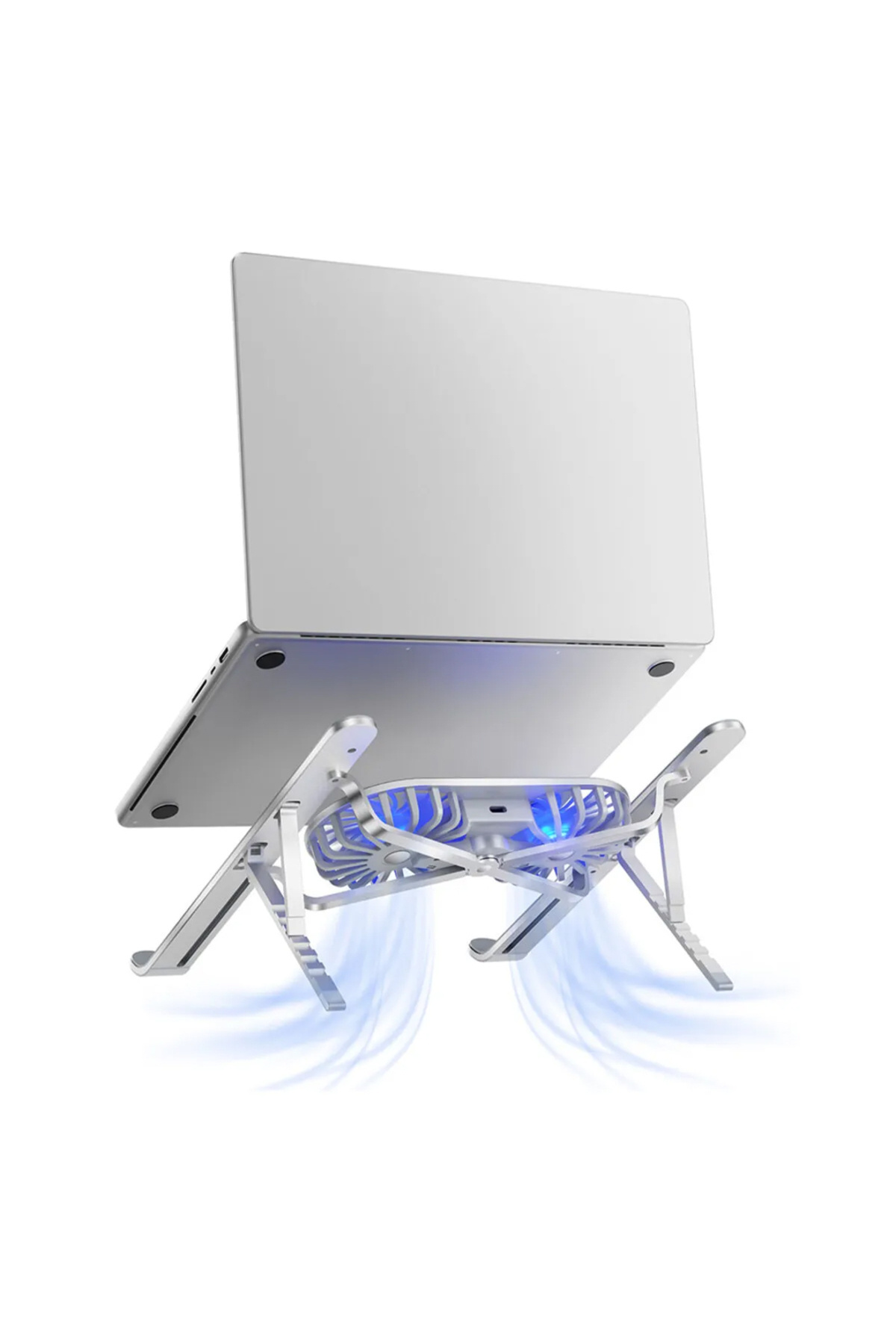 ÇİFT FANLI TAŞINABİLİR ALÜMİNYUM NOTEBOOK SOĞUTUCU STAND (4832)
