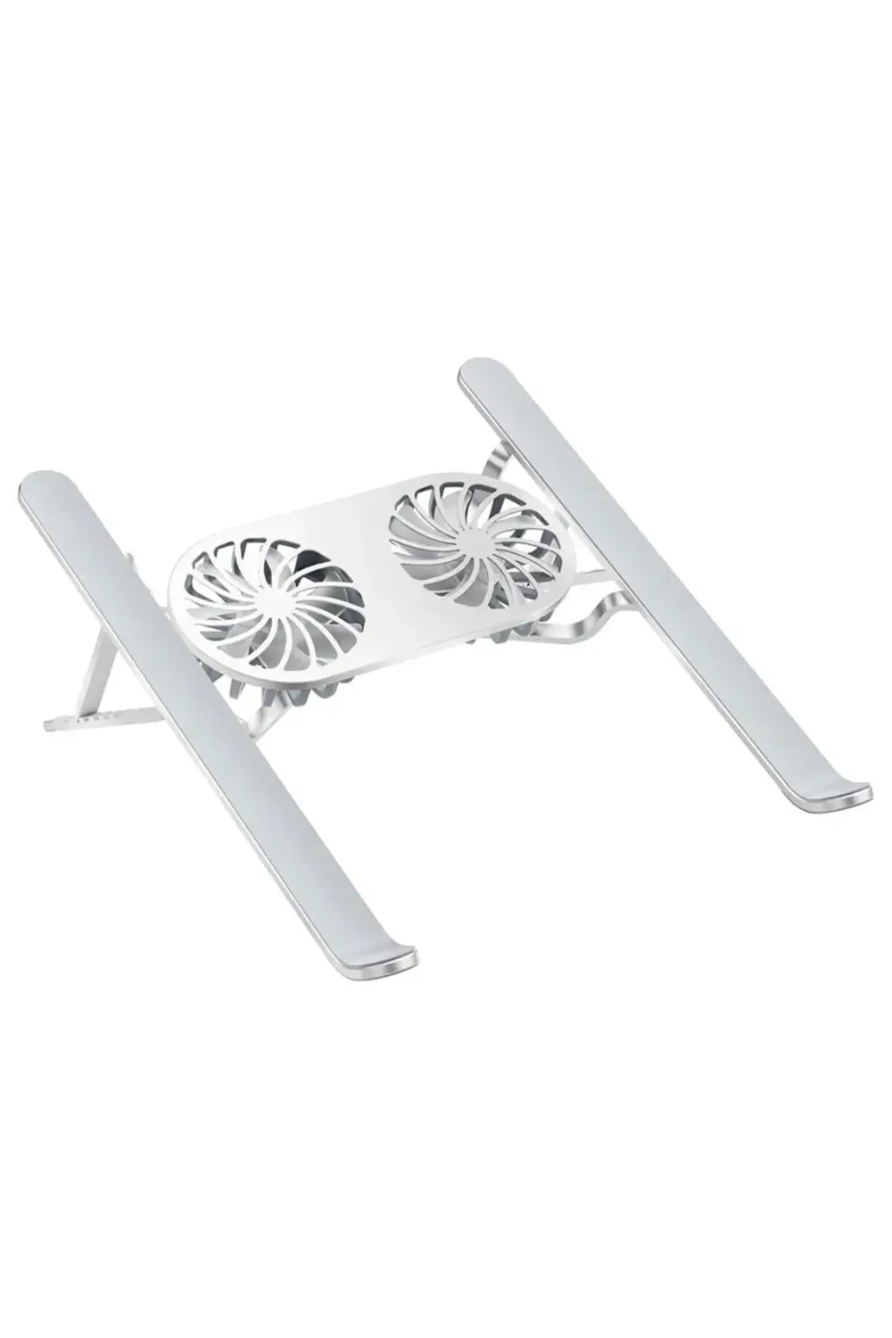 ÇİFT FANLI TAŞINABİLİR ALÜMİNYUM NOTEBOOK SOĞUTUCU STAND (4808)