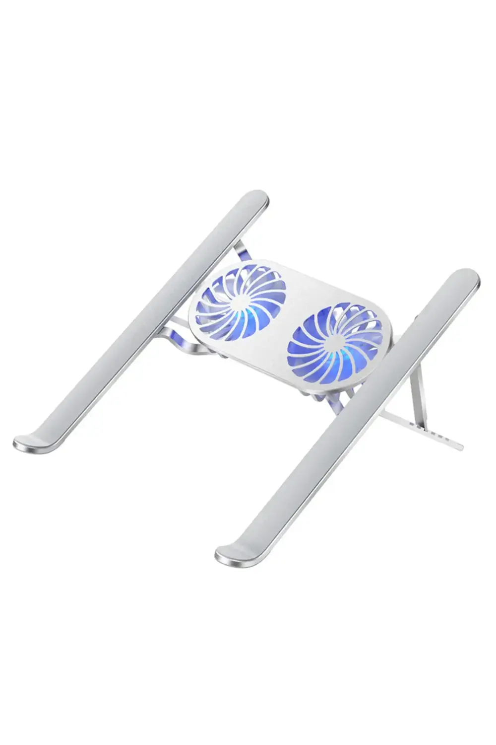 ÇİFT FANLI TAŞINABİLİR ALÜMİNYUM NOTEBOOK SOĞUTUCU STAND (4832)
