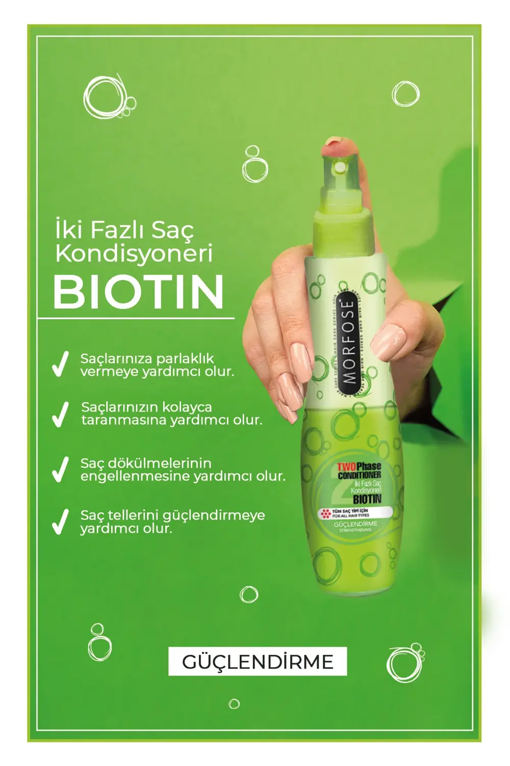 Çift Fazlı Fön Suyu Biotin 240 ml