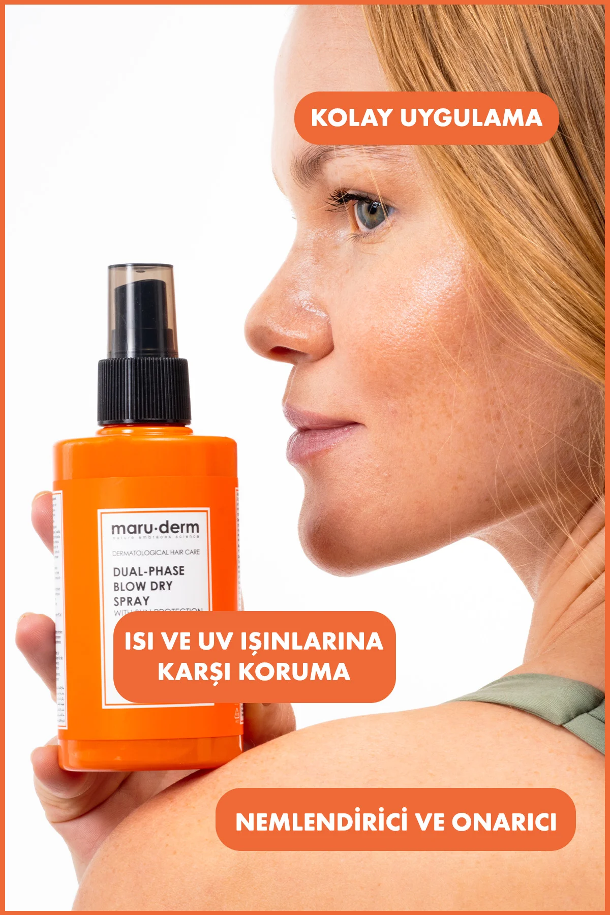 Çift Fazlı Isı Koruyucu Güneş Koruyucu Etkili Fön Suyu 200 ML | T