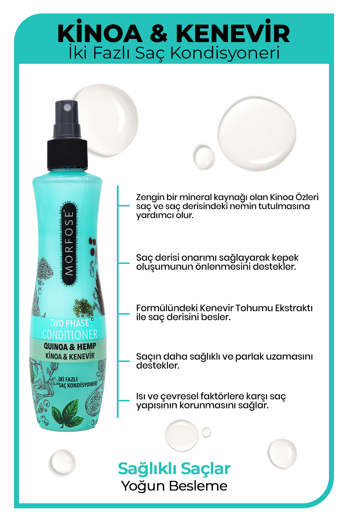 Çift Fazlı Kinoa İçeren Fön Suyu 240 ml