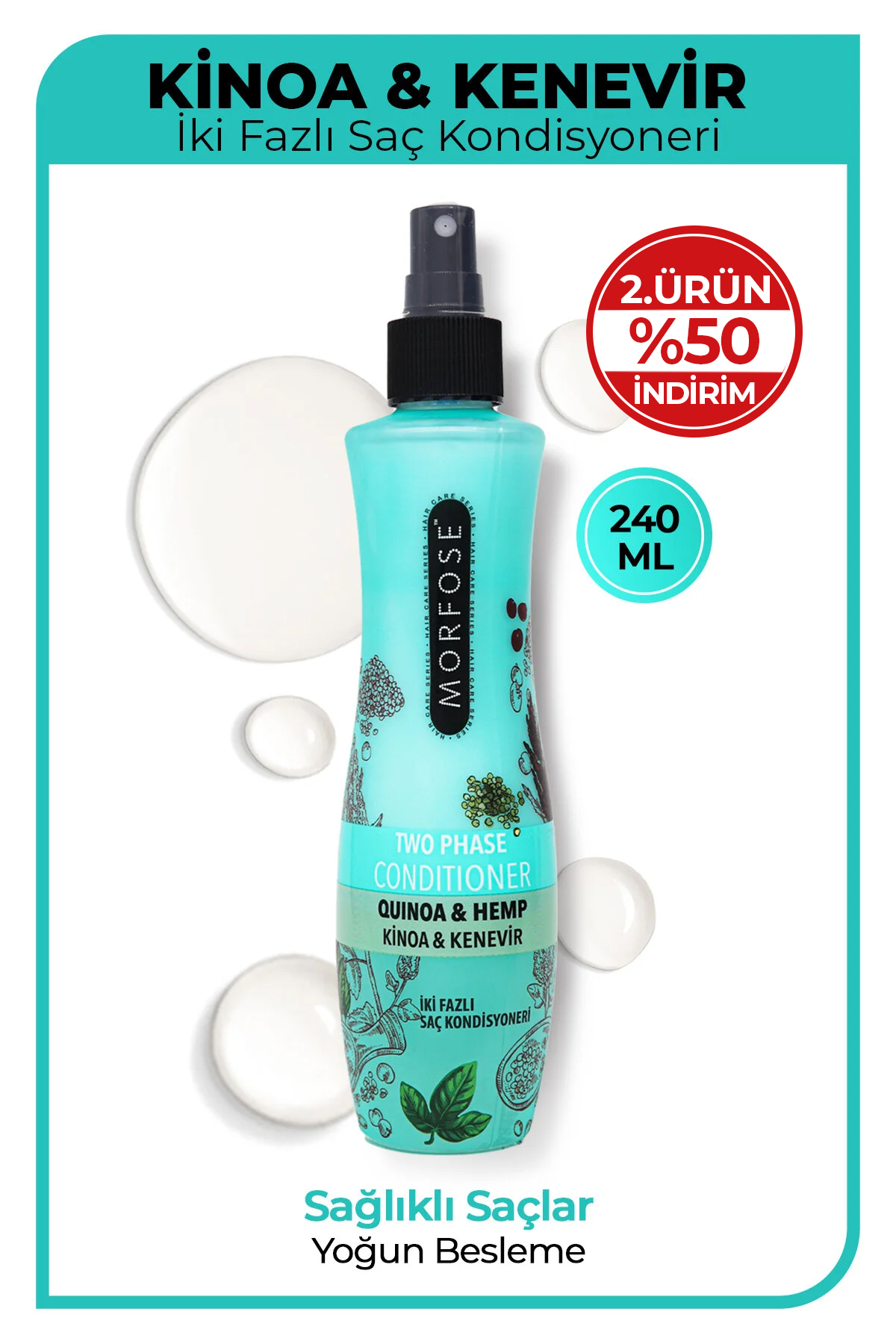 Çift Fazlı Kinoa İçeren Fön Suyu 240 ml