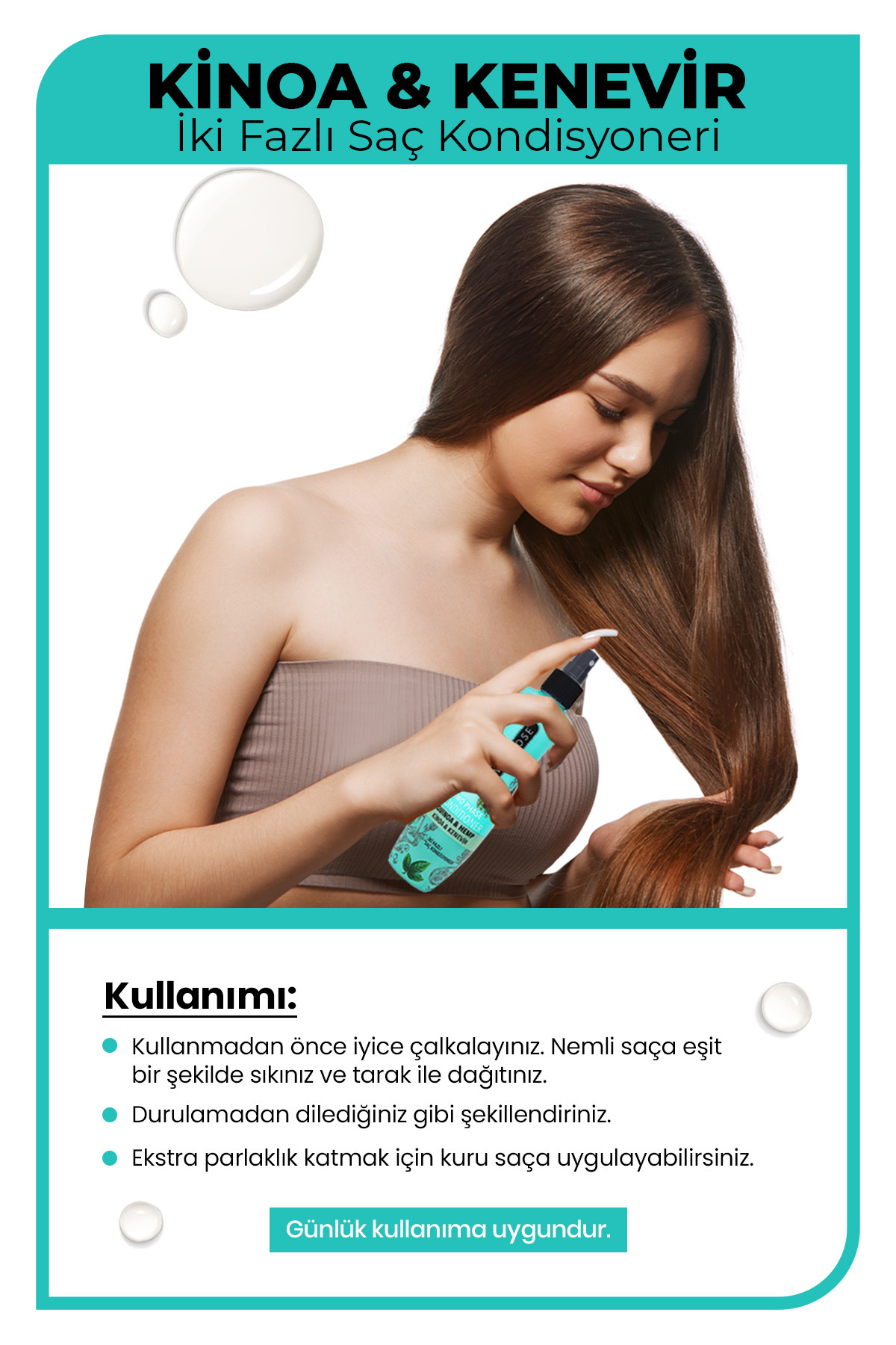 Çift Fazlı Kinoa İçeren Fön Suyu 240 ml