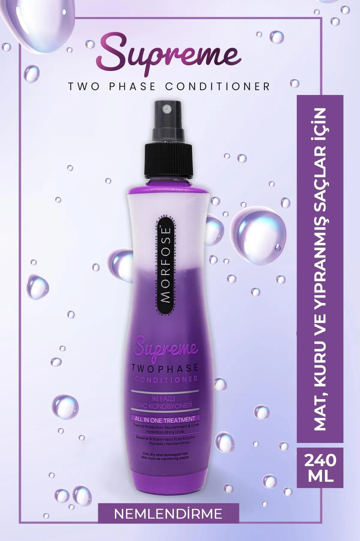 Çift Fazlı Supreme Kondisyoner Fön Suyu 240 ML - mrfs