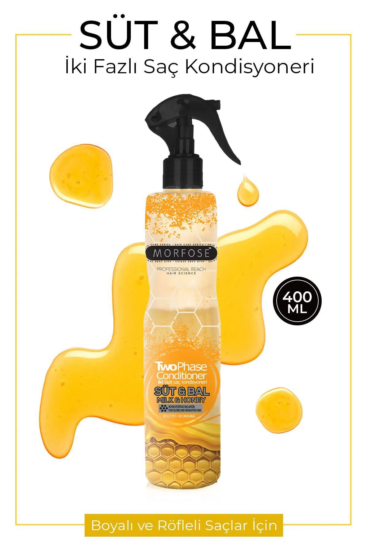 Just Cheap Store Çift Fazli Süt & Bal Kondisyoner Fön Suyu 400 Ml - Mrfs