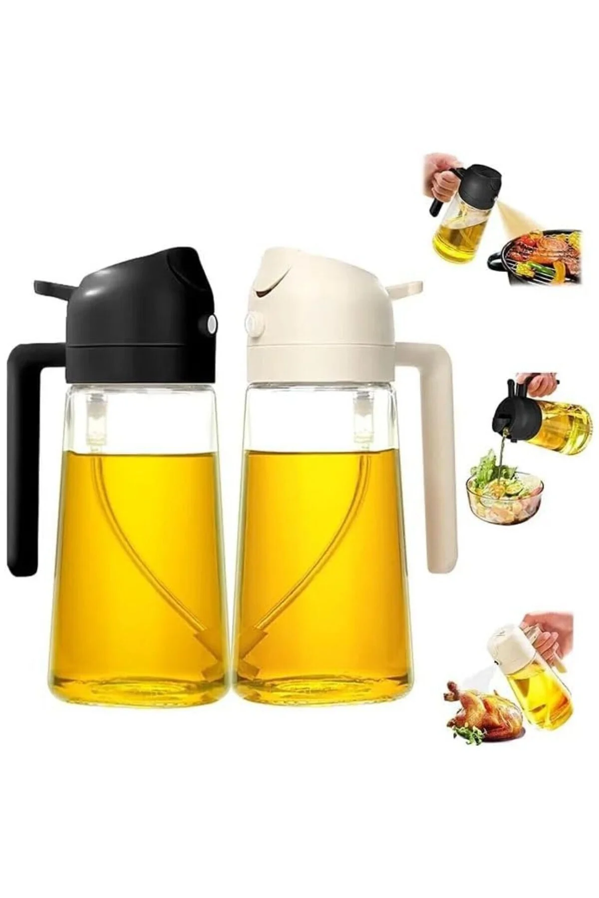 Çift Fonksiyonlu Yemek Yağı İçin Yağ Püskürtücü, Yağ Püskürtme Ve
