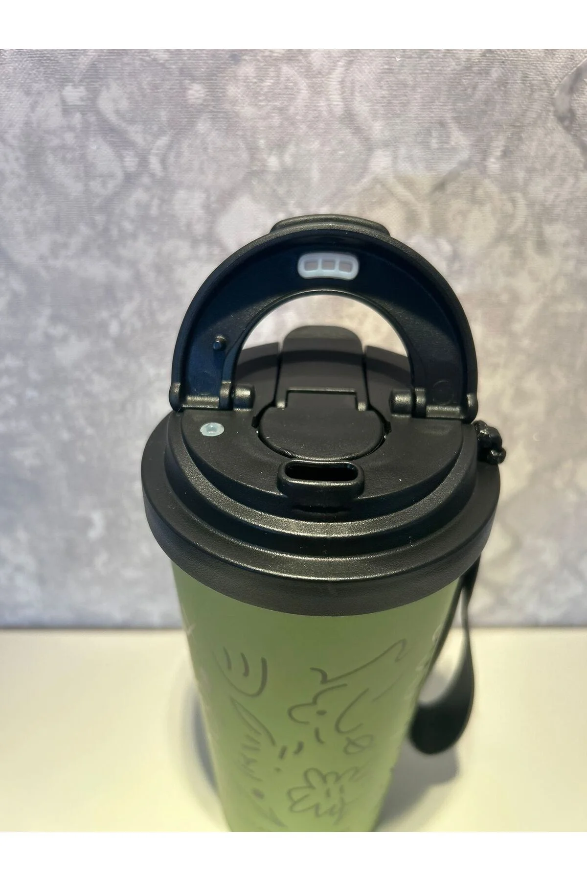 ÇİFT İÇİM 500ML ASKILI TERMOS HAKİ (ARABA-OFİS- KAMP-OKUL)