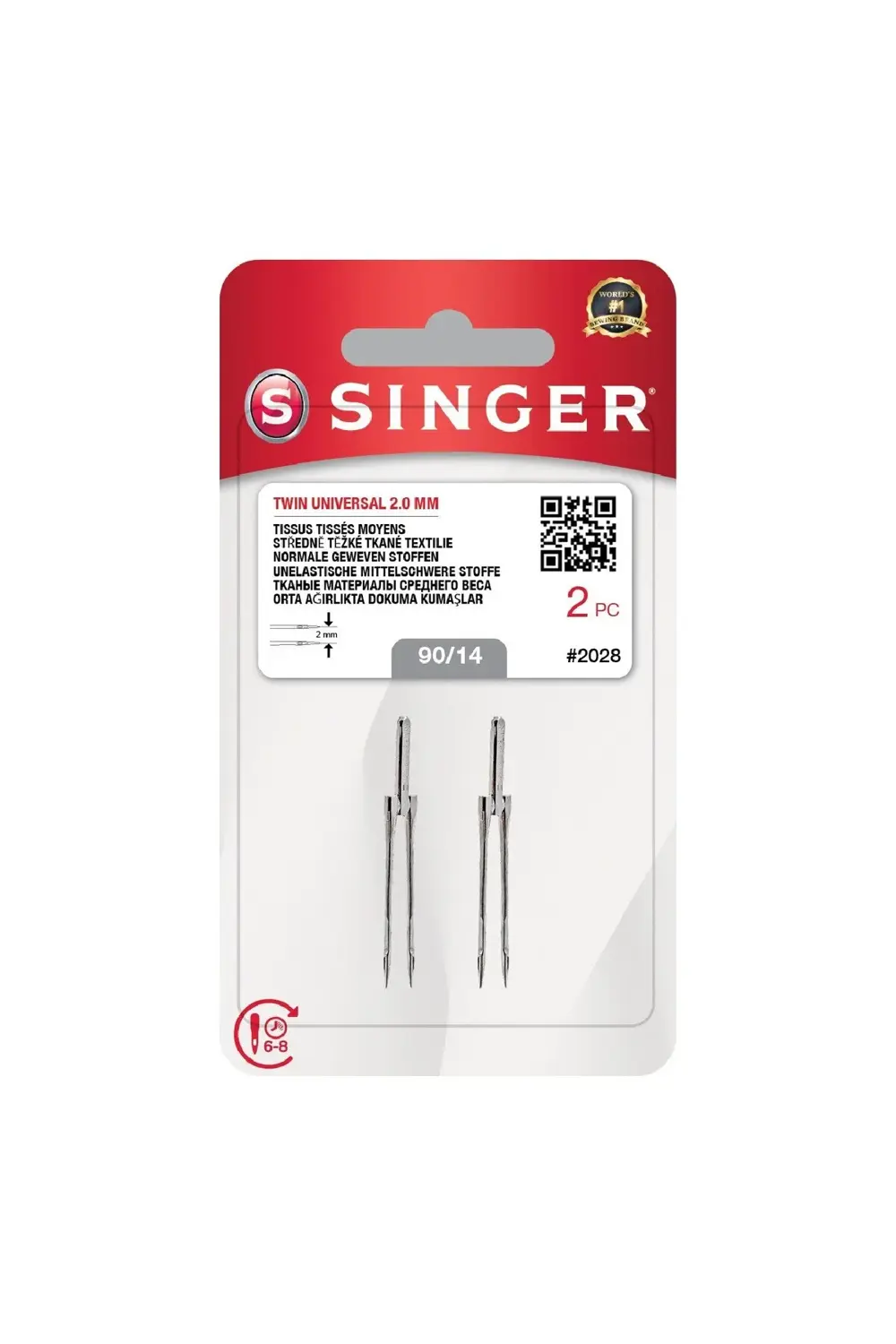 Çift İğne 2Mm. (2'Li Blister/14 No.)